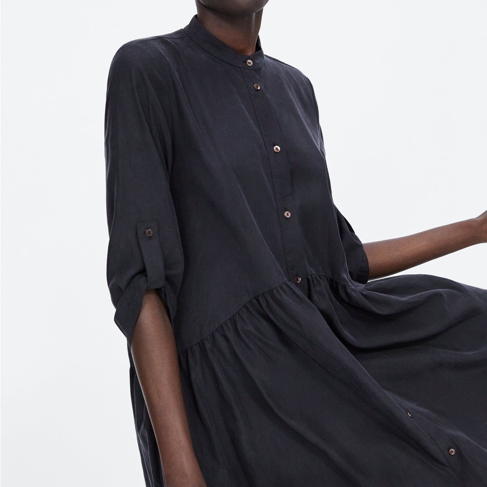 Zara Black Midi Dress